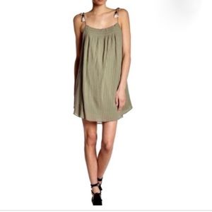 Joie Lilliana Olive Green Mini Dress Sack